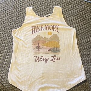 Maurices Cream Tank Top with Desert Print